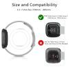 AK Silicone Bands Compatible With Fitbit Versa 4, Sense 2 - Soft Replacement Straps for Versa 3, Sense Smart Watch (Gray) view 2