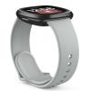 AK Silicone Bands Compatible With Fitbit Versa 4, Sense 2 - Soft Replacement Straps for Versa 3, Sense Smart Watch (Gray) view 4