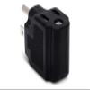 Hosa Right Angle Power Adaptor & Cablelera Power Cord Extension and Splitter, NEMA 5-15P to NEMA 5-15R x 2, 16 AWG, 13A, 125V (ZWACPQAG-14) view 3
