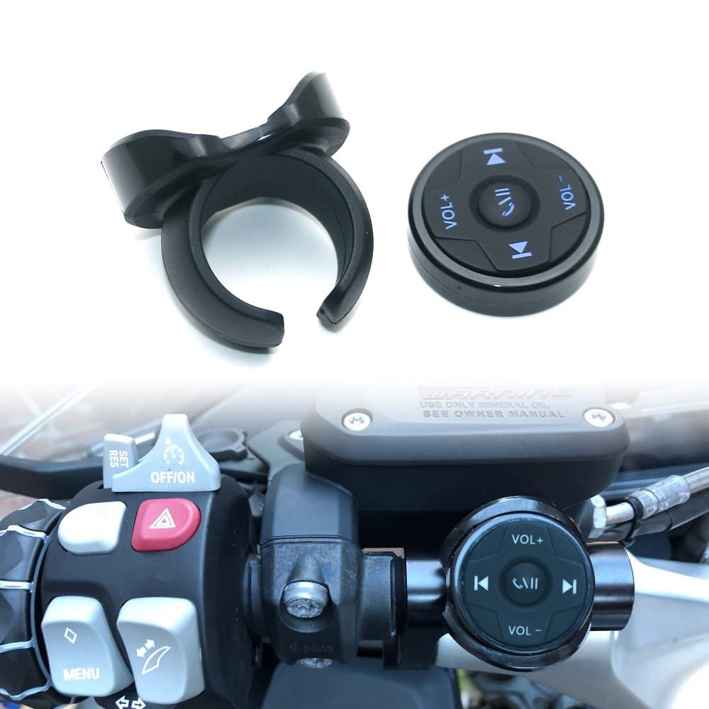 Wireless Bluetooth Media Button Remote Selfie Control Start Siri Car Motorcycle Steering Wheel Music for iPhone