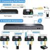 PoE Splitter 12V 802.3bt Compliant Gigabit Port, Industrial 10/100/1000Mbps IEEE802.3bt Power Over Ethernet Splitter Adapter with 12V Output for Surveillance Camera CCTV/VoIP Phone view 2