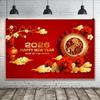 DORCEV 10x6.5ft 2026 Happy New Year Photography Backdrop Red Chinese Year of The Horse Photo Background Fortune Flowers Auspicious Cloud Family Portrait Decor Vinyl Celebration Wallpaper Studio Props view 2