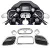 SHMTOOL Inner Fairing Speedometer Radio Speaker Grills Cover Trim for Harley Road Glide FLTRX Special FLTRXS 2015-2022, Road Glide Ultra FLTRU 2016-2017 view 3