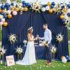 10x10 Navy Blue Backdrop Curtain for Parties Wrinkle Free Photo Curtains Backdrop Drapes Fabric Decoration for Wedding Birthday Party Baby Shower 5ft x 10ft,2 Panels view 3