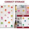 3sets Label Sticker Decals Decor Adhesive Girls Decoration Labels Dresser and Classification Drawer for Room Kids Boy Stickers Sort Decal Removable Clothing view 4