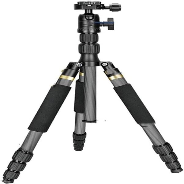 ELORES Mobile Phone Tripod Micro Single Bracket, Carbon Aluminum Travel CameraTripod, Portable Photography Tripod, Maximum Load Capacity 12 Kg, for Wedding, Etc