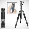 ELORES Mobile Phone Tripod Micro Single Bracket, Carbon Aluminum Travel CameraTripod, Portable Photography Tripod, Maximum Load Capacity 12 Kg, for Wedding, Etc view 3