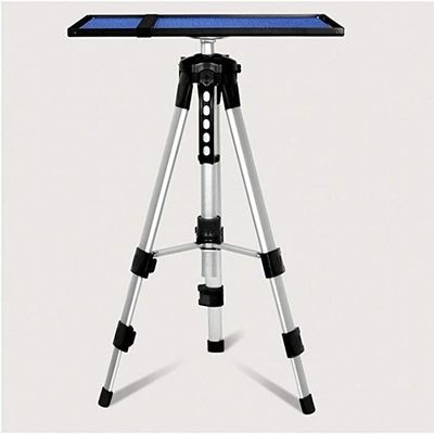 ELORES Aluminum Adjustable Projector Tripod Stand, Universal Multi-Function Tripod with Tray, Adjustable Height, Tripod Floor Stand for Computer, Projector, DJ Equipment, Studio Accessories