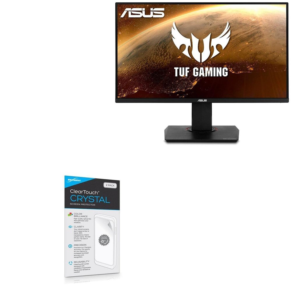 BoxWave Screen Protector Compatible with ASUS TUF Gaming (VG289Q) - ClearTouch Crystal (2-Pack), HD Film Skin - Shields from Scratches