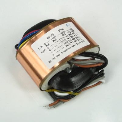 115V-230V R Type Power Transformer R Sapi 30W Double 12V + Double 9V dengan Tembaga Kulit R Sapi Audio Transformer Kawat Tembaga