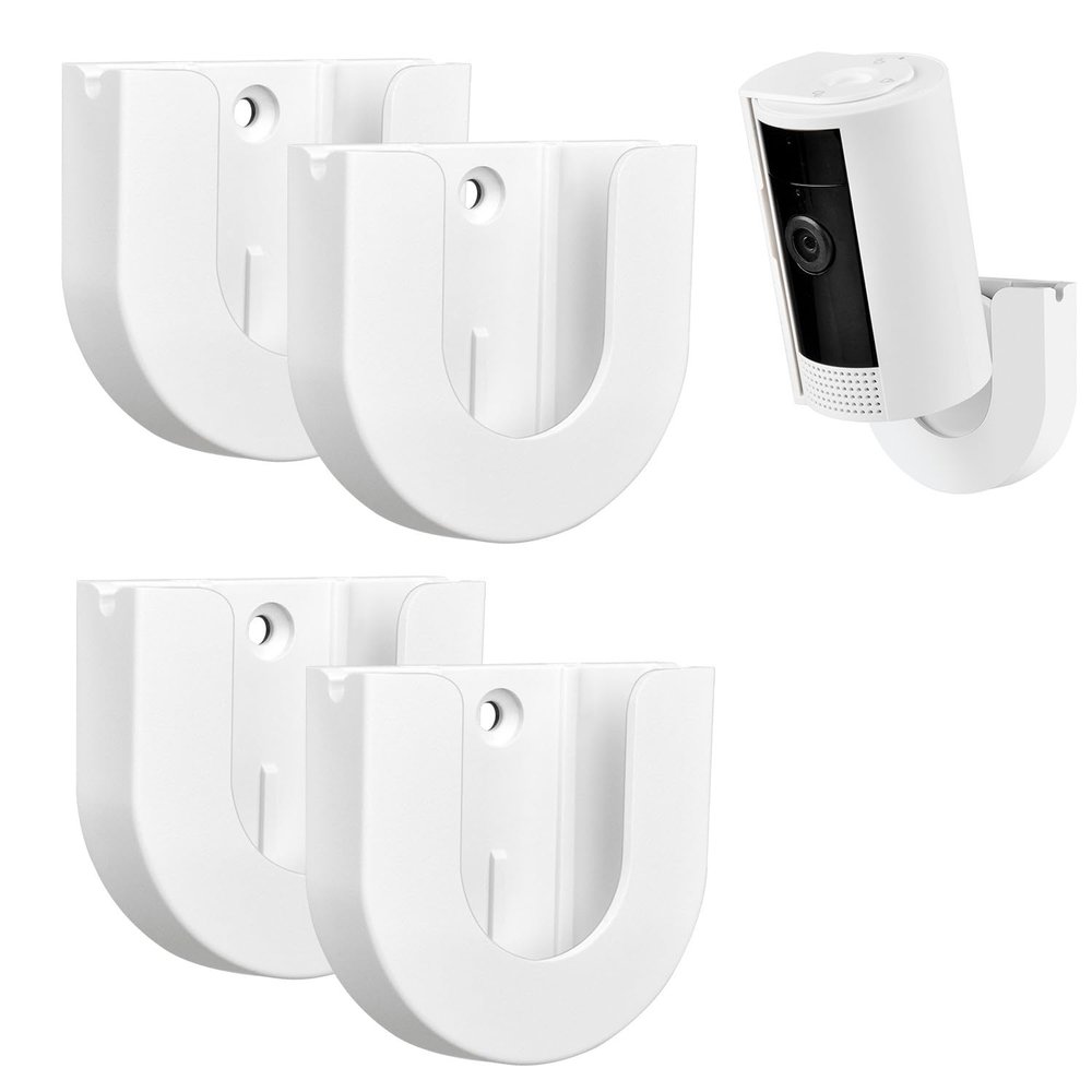 4 Pack Adhesive Wall Mount for Indoor Cam(2nd Gen and 1st Gen), Strong Stick On - Easy to Install, No Tools Needed, No Mess, No Drilling, Strong Adhesive Mount(Camera is not Included)