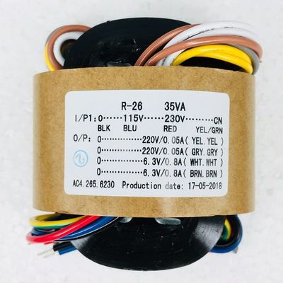 115-230V Audio Transformer Tipe R 35W 220V X 2 + 6.3V X 2 R ternak Power Transformer Tabung Preamp