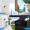 4CH 1080P Wireless NVR Security Camera System CCTV Recorder Night Vision Outdoor WiFi Camera Wireless Remote Access Motion Alert Cameras for Home Security (Ship from US) view 3