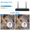 4CH 1080P Wireless NVR Security Camera System CCTV Recorder Night Vision Outdoor WiFi Camera Wireless Remote Access Motion Alert Cameras for Home Security (Ship from US) view 4