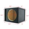 1x Audiotek CA-10SP Single 10" Vented Car Vehicle Audio Subwoofer/Speaker Ported Box Enclosure 1-Inch Medium-Density All MDF Wood Fits Any 10-Inch Speakers view 2