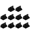 Juvielich 10Pcs Anti-Dust Stopper USB A3 Silicone Cap Port Cover Anti Dust Protector Black view 4