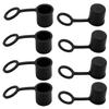 Juvielich 20Pcs Anti-Dust Stopper BNC-B Silicone Cap Port Cover Anti Dust Protector Black view 1