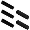 Juvielich 5Pcs DB-25 Silicone Protectors Port Parallel Printer Anti Dust Cap Cover 40x10x5mm Black view 1