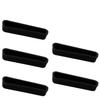 Juvielich 5Pcs DB-25 Silicone Protectors Port Parallel Printer Anti Dust Cap Cover 40x10x5mm Black view 3