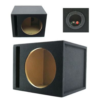 1x Audiotek CA-12SP Single 12" Vented Car Vehicle Audio Subwoofer/Speaker Ported Box Enclosure 1-Inch Medium-Density All MDF Wood Fits Any 12-Inch Speakers