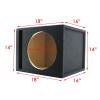 1x Audiotek CA-12SP Single 12" Vented Car Vehicle Audio Subwoofer/Speaker Ported Box Enclosure 1-Inch Medium-Density All MDF Wood Fits Any 12-Inch Speakers view 2