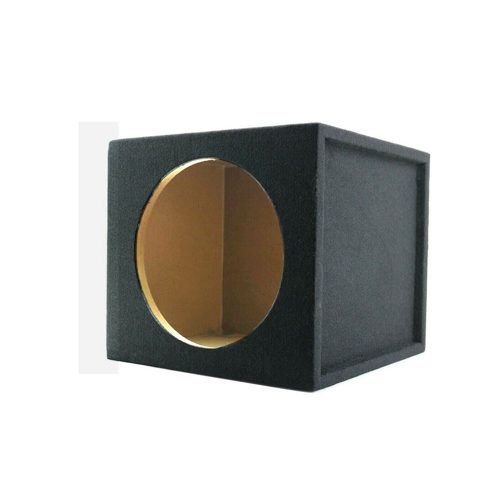 1x Audiotek CA-15SS Single 15" Sealed Car Vehicle Audio Subwoofer/Speaker Seal Box Enclosure 1-Inch Medium-Density All MDF Wood Fits Any 15-Inch Speakers