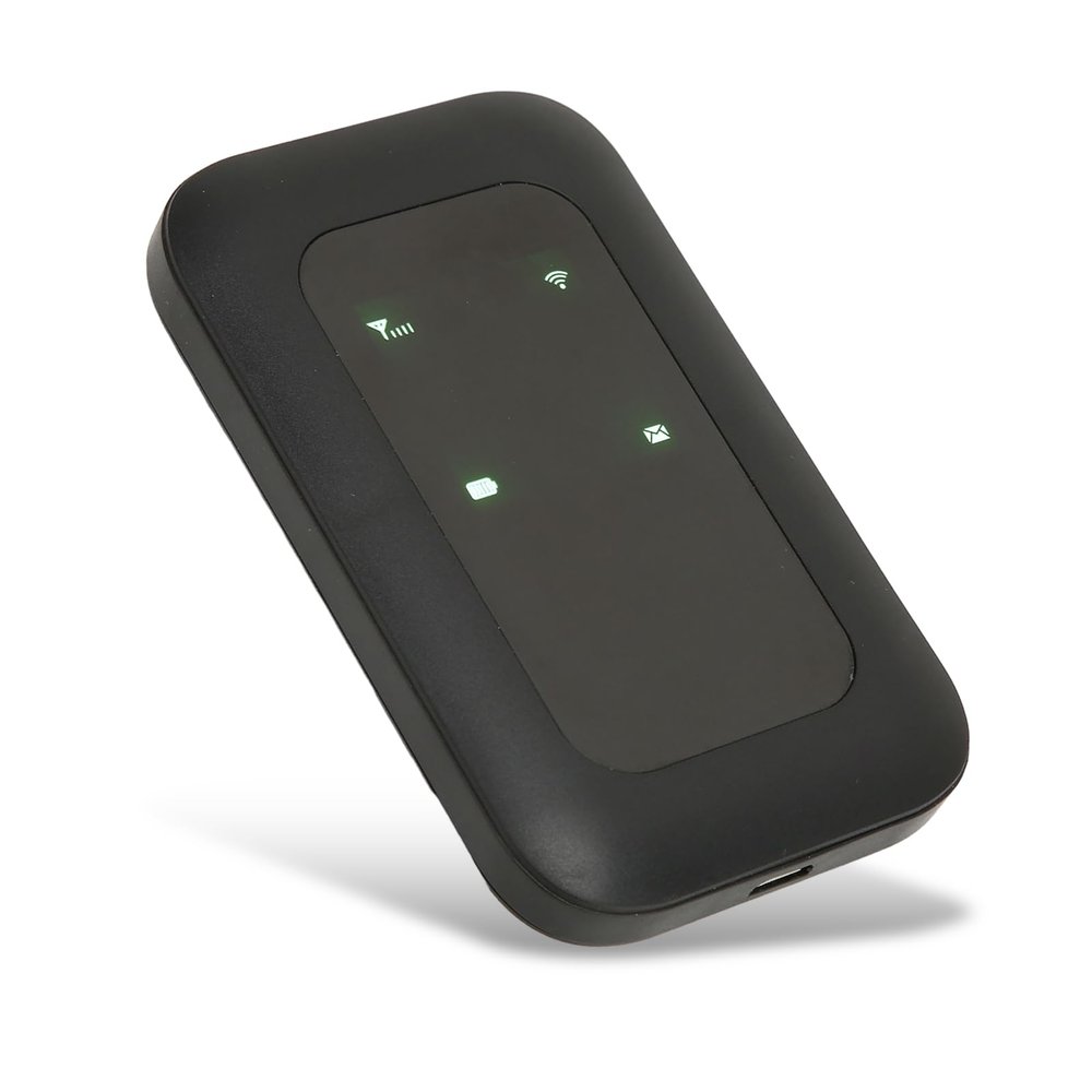 ASHATA Portable 4G LTE Mobile Hotspot, 3G Travel Pocket Router with Standard SIM Card Slot, 10 Users, 150Mbps Download, 50Mbps Upload, 72h Standby Time