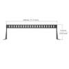 JINGCHENGMEI 2 Pack of 1U Horizontal 19-Inch Rack Mount Cable Management Bracket Cross Bar Panel Black (1U2PCS) view 4