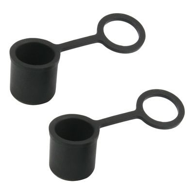 Juvielich 10Pcs Anti-Dust Stopper BNC-B Silicone Cap Port Cover Anti Dust Protector Black