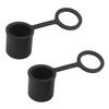 Juvielich 10Pcs Anti-Dust Stopper BNC-B Silicone Cap Port Cover Anti Dust Protector Black view 1