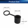 Juvielich 10Pcs Anti-Dust Stopper BNC-B Silicone Cap Port Cover Anti Dust Protector Black view 2