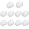 Juvielich 10Pcs RJ45 Anti-Dust Cover Plugs Protector Cap Port Transparent Ethernet Hub Port for Female Port Black for TV, Computer view 1
