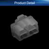 Juvielich 10Pcs RJ45 Anti-Dust Cover Plugs Protector Cap Port Transparent Ethernet Hub Port for Female Port Black for TV, Computer view 3