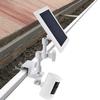 2-in-1 Gutter Mount for Solar Panel, Stick Up Cam Battery, Spotlight Cam and Spotlight Cam Plus/Pro(Battery), Perfect Angle to Get Adequate Sunlight for Your Solar Panel - White view 1