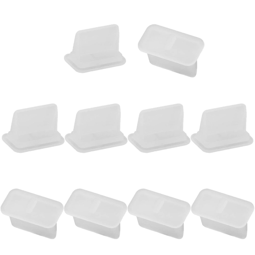 Juvielich 20Pcs Anti-Dust Stopper USB A3 Silicone Cap Port Cover Anti Dust Protector Translucent