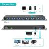 MT-VIKI 8 Port KVM Switch VGA +8 KVM Cables, Daisy Chain Component for VGA LCD KVM Console, Cascading up to 64 Devices, Support Keyboard hotkey & OSD Switching view 3