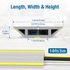 Eapele Floor Cable Cover Protector,Heavy Duty PVC Duct Easy to Unroll,Prevent Cable Trips and Protect Wires,Perfect for Home Office or Outdoor (Gray - 10ft) view 2