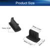 Juvielich 20Pcs Silicone Mini USB Cap Port Cover Mini USB Anti Dust Cover Plug Stopper Cap Anti Dust Protector Black view 2