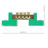 POPETPOP 5pcs Terminal Block Strip for Grounding High Conductivity Plated Insulated Terminal Busbar Tool for Electrical Distribution Box Easy Installation view 3