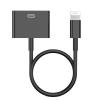 Lightning to 30 Pin Adapter for iPhone, [Apple MFi Certified] 8-Pin to 30-Pin Female Charging and Data Transfer Converter Compatible with iPhone 14 13 12 11 Xs X 8 7 6 iPad iPod-No Audio (Black) view 1