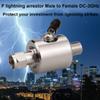 Whisary F Type Lightning arrestor Male to Female 75 ohm Cellular 2G 3G 4G LTE CATV Satellite with 90V Gas Tube Coaxial Lightning view 2