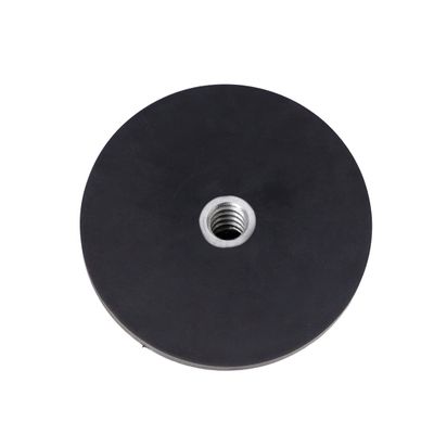 FEICHAO 1/4 Strong Magnetic Suction Cup Base Expansion Round Rubber Mount for Roof LED Strip Spotlights (D66mm)