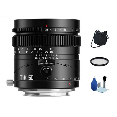 TTArtisan 50mm F1.4 Full Frame Tilt Lens Large Aperture Manual Lens for Sony E NEX Mount Mirrorless Camera A6000 A6300 A6400 A7C A7MIII A7MIV A7RIII A9 NEX-3 NEX-3N NEX-5 NEX-5R