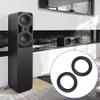 Tiiyee 2pcs Black 6 inch Rubber Speaker Edge Surround Rings Universal Perforated Woofer Bass Loudspeaker Subwoofer Circle Foam Replacement Spare Parts for Repair DIY Decoration view 2