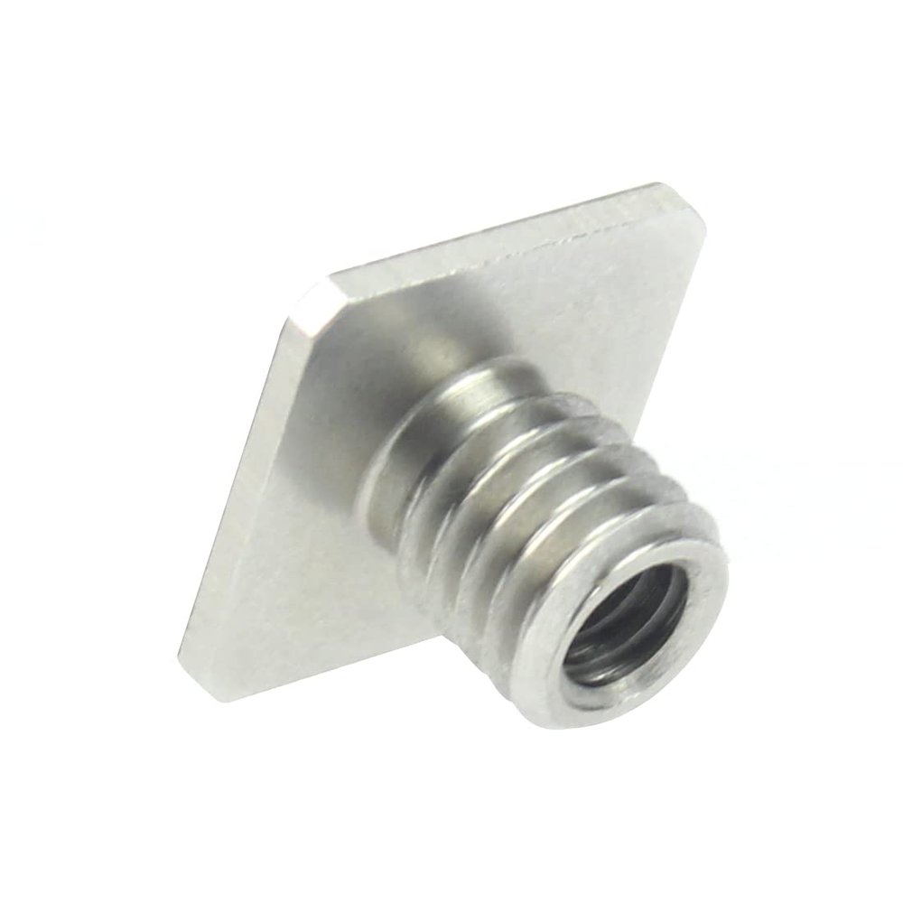 FEICHAO 3/8" to 1/4" Thread Adapter Single-Layer Cold Shoe Holder for SLR Cage Sports Camera Accessory (1 pcs Screw)