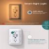 2 Pack Power Strip Surge Protector and Surge Protector, Outlet Extender with Night Light view 3