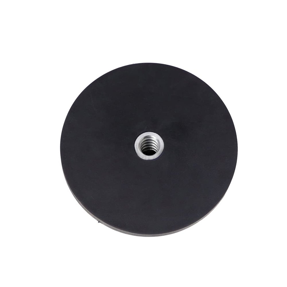 FEICHAO 1/4 Strong Magnetic Suction Cup Base Expansion Round Rubber Mount for Roof LED Strip Spotlights (D43mm)