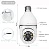 5G WiFi Light Bulb Camera, 2.4GHz & 5G 1080P E27 Light Bulb Home Security Camera, Indoor 360 PTZ Surveillace Cameras, Full Color Day and Night, Smart Motion Detection (Support 5G, 2 Pack) White view 2