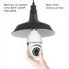 5G WiFi Light Bulb Camera, 2.4GHz & 5G 1080P E27 Light Bulb Home Security Camera, Indoor 360 PTZ Surveillace Cameras, Full Color Day and Night, Smart Motion Detection (Support 5G, 2 Pack) White view 4