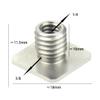 FEICHAO 3/8" to 1/4" Thread Adapter Single-Layer Cold Shoe Holder for SLR Cage Sports Camera Accessory (2 pcs Screw) view 2
